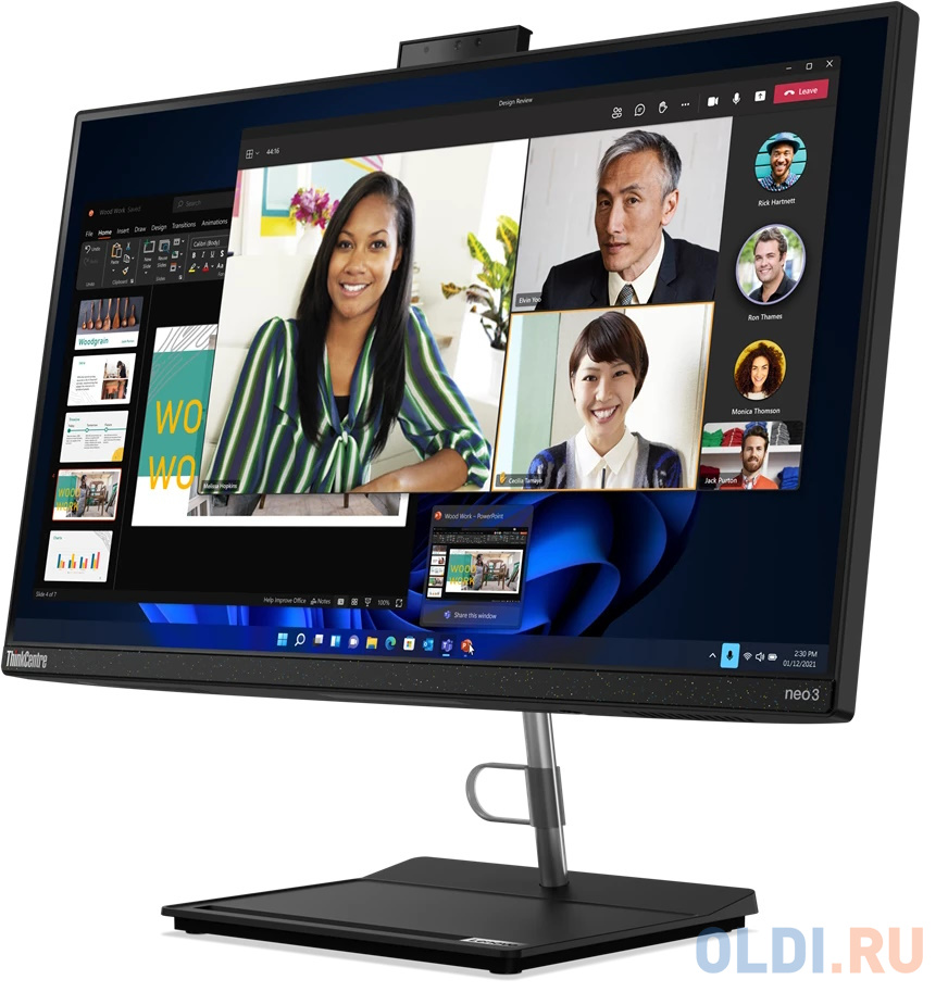 Lenovo ThinkCentre NEO 30a All-In-One 23,8" FHD (1920x1080) i7-1260P, 16GB DDR4 3200, 512GB SSD M.2, Intel UHD, WiFi, BT, HD Cam, DVDRW, USB KB&a