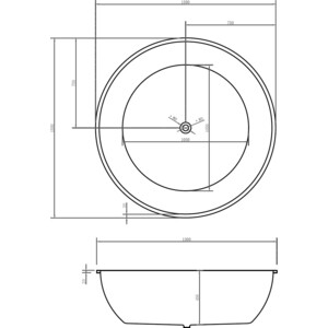 Акриловая ванна Abber 150x150 отдельностоящая (AB9279)