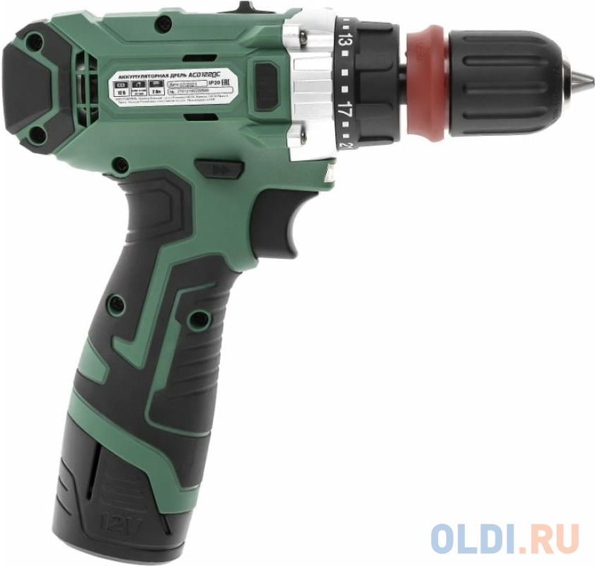 Hammer Аккум.дрель АCD122QC 12B 2x2Ач LilON 10мм 0-350/0-1400об/мин 28Нм 14280