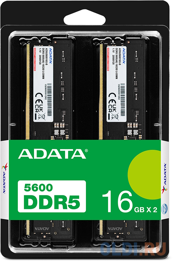 Модуль памяти DIMM 32GB DDR5-5600 AD5U560016G-DT ADATA