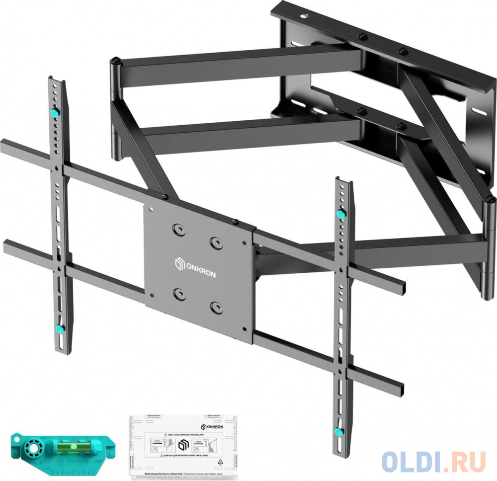 ONKRON кронштейн для телевизора 42"-110" наклонно-поворотный, черный M8L в Москвe