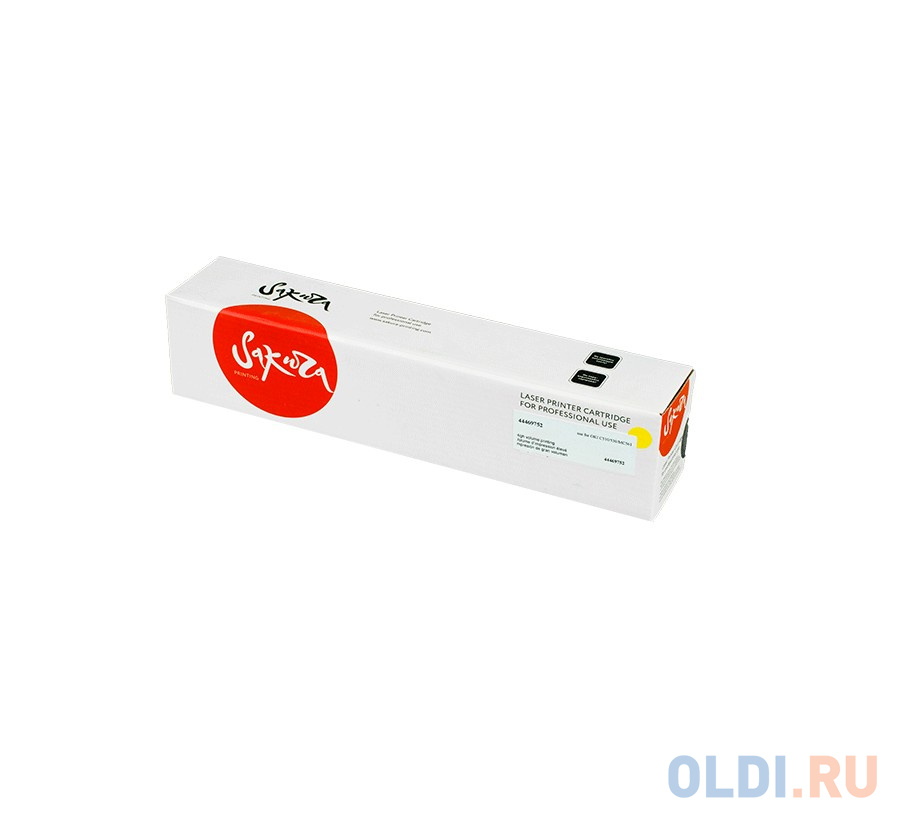 Картридж Sakura 44469752 для OKI C510/C530/MC561, желтый, 5000 к.