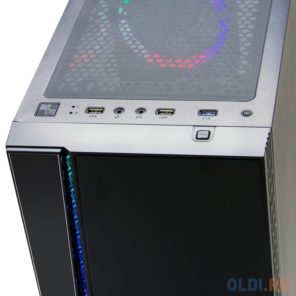 Корпус Ginzzu CL200 FAN 12LED USB3.0 Window