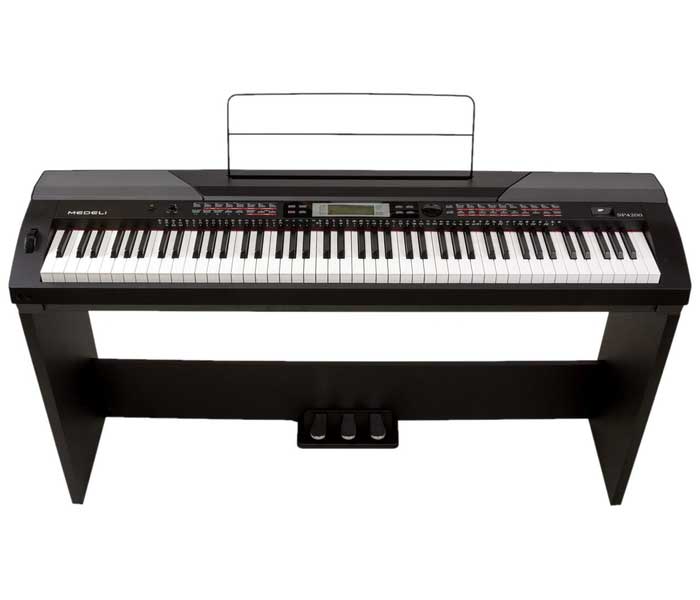Цифровое пианино Medeli SP4200+stand со стойкой чёрное