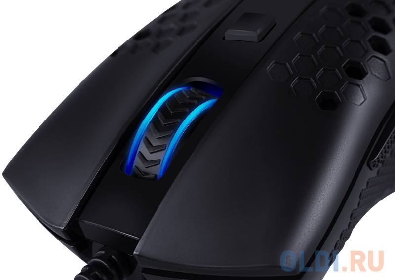 Игровая мышь REDRAGON STORM BASIC чёрная (USB, Pixart P3327, Huano, 5 кн., 12400 Dpi, RGB подсветка)