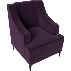 Кресло Лига Диванов Марк велюр фиолетовый\черный (111871)