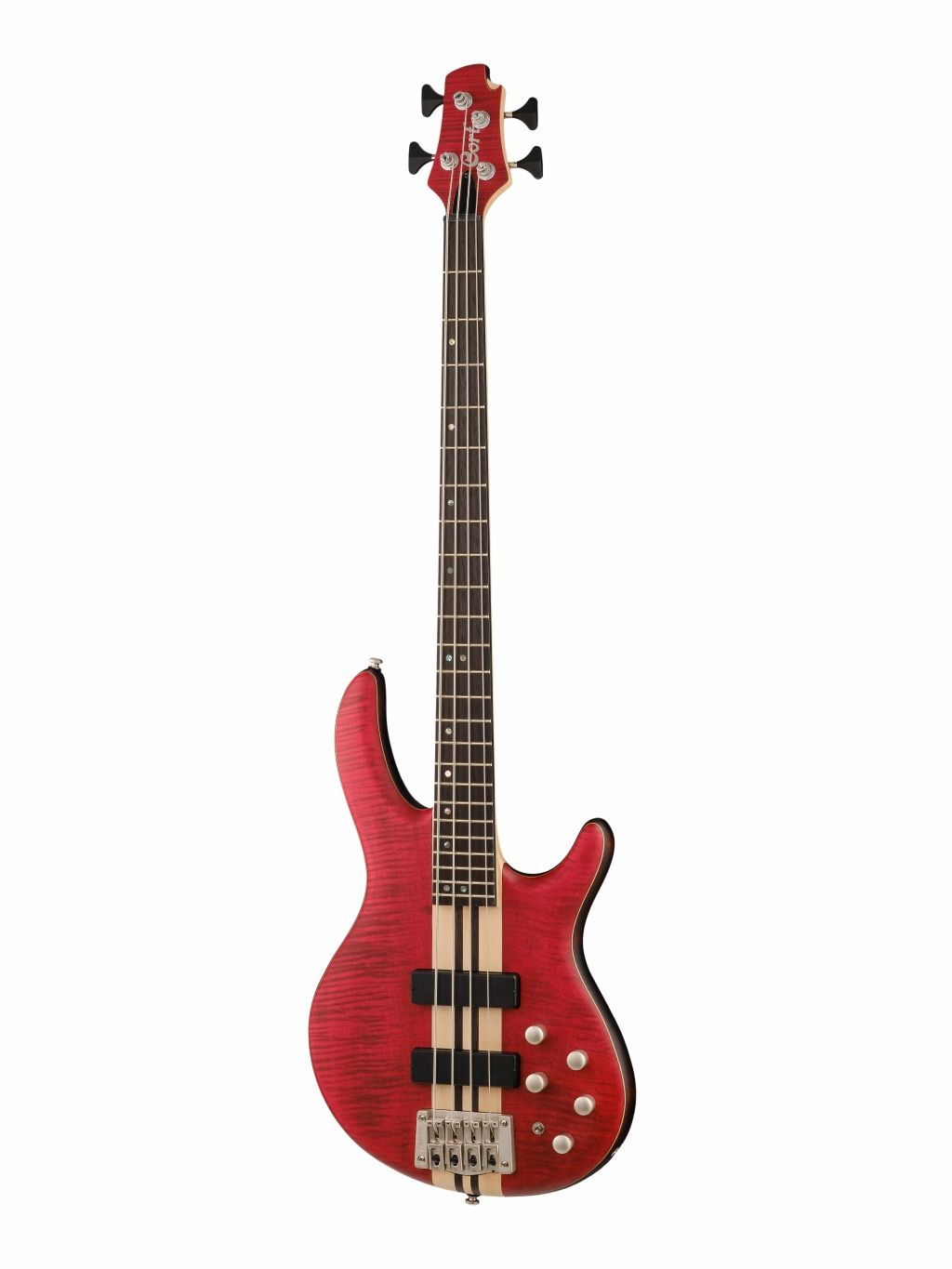Бас-гитара Cort A4-Plus-FMMH-OPBC Artisan Series  красная