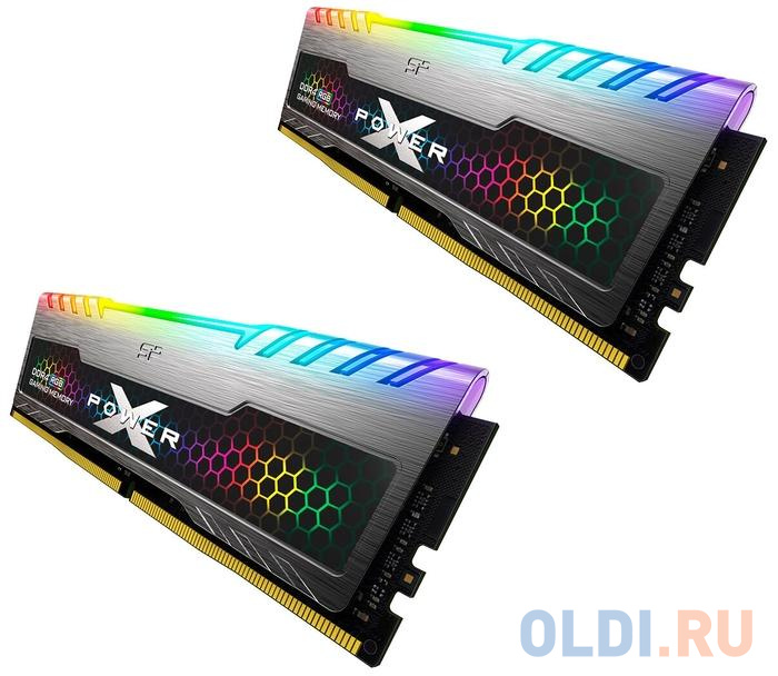 Оперативная память для компьютера Silicon Power XPOWER Turbine RGB DIMM 16Gb DDR4 3600MHz SP016GXLZU360BDB