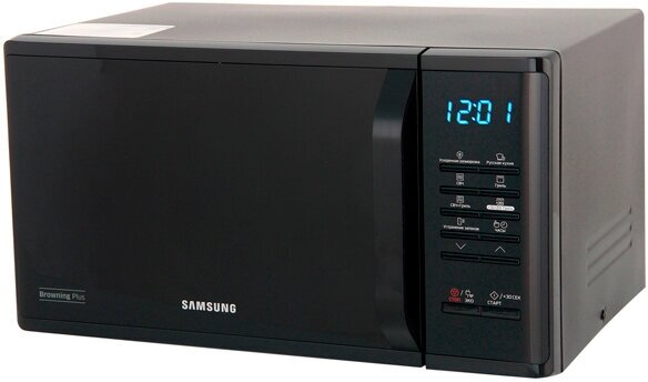 Микроволновая печь Samsung MG-23K3513AK 23 л, 800 Вт, гриль, черный (MG23K3513AK/BW) в Москвe