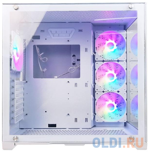 Корпус ATX Powercase Tempered Glass Без БП белый