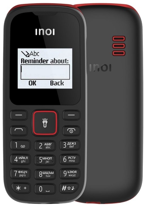 Мобильный телефон INOI 99, 1.44" 160x128 TFT, Spreadtrum SC6531E, 32Mb, 2-Sim, 600mAh, micro-USB, черный