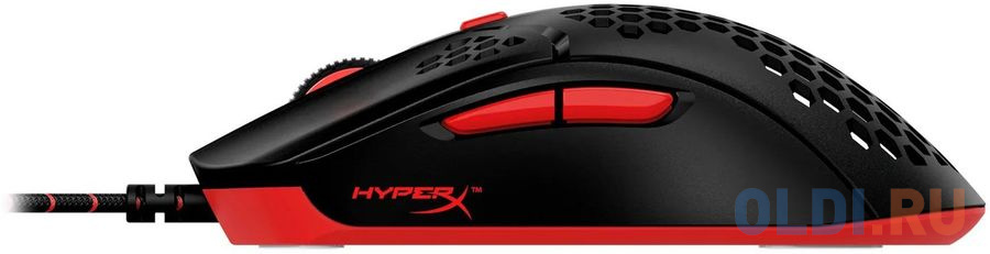 Мышь проводная HyperX Pulsefire Haste чёрный красный USB