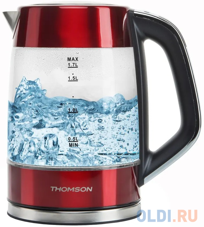 Чайник GLASS K20ES-2001 1.7L RED THOMSON