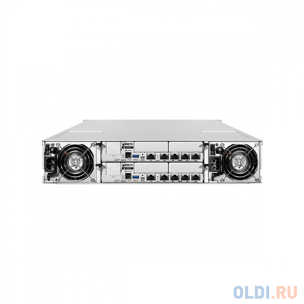 EonStor GSE201200000D-8U32 (12x3.5, 2U, Single controller System incl: 2x4GB Cache, 4x1GbE iSCSI ports RJ-45, 2x host board slots, 1x 12Gb SAS Ext Por