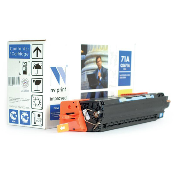 Картридж лазерный NV Print NV-Q2671AC (309A), голубой, 4000 страниц, совместимый, для CLJ 3550n / 3500