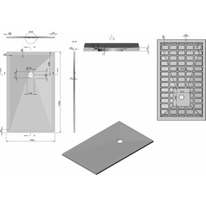 Душевой поддон Vincea VST-4SR 150х90 с сифоном, белый матовый (VST-4SR9015W, Vsph-D132) в Москвe