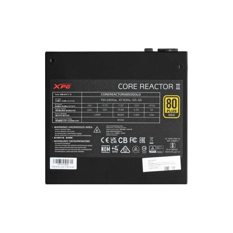 Блок питания A-Data XPG Core Reactor II 850 850W COREREACTORII850G-BKCEU в Москвe