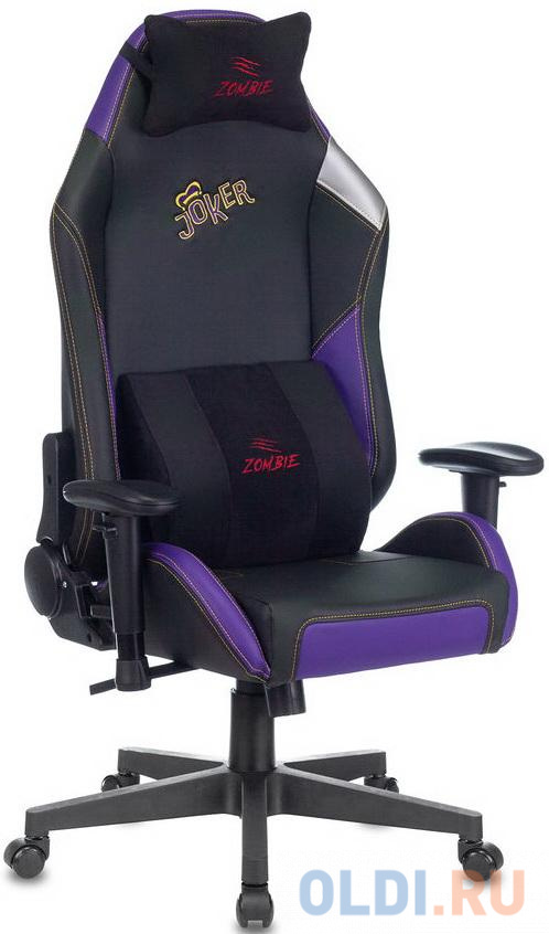 Кресло для геймеров Zombie HERO JOKER PRO чёрный фиолетовый