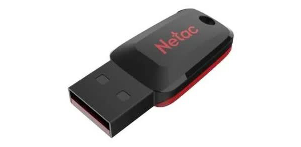 Флешка Netac 128Gb U197 NT03U197N-128G-20BK USB2.0 черный/красный