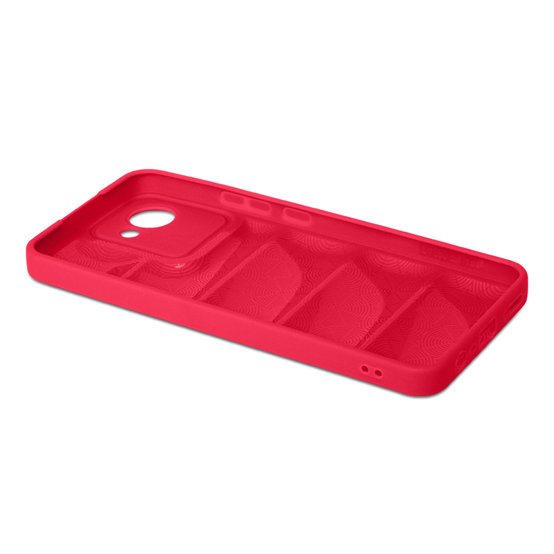 Чехол DF для Realme C30 Silicone дутый Red rmJacket-01