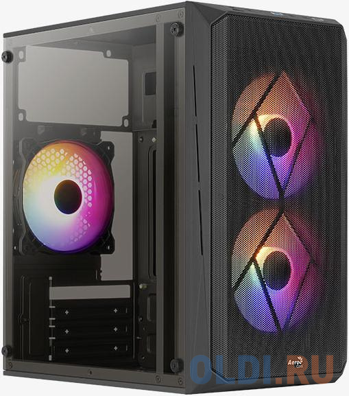 Корпус microATX Aerocool Cs-107-A-BK-v2 Без БП чёрный