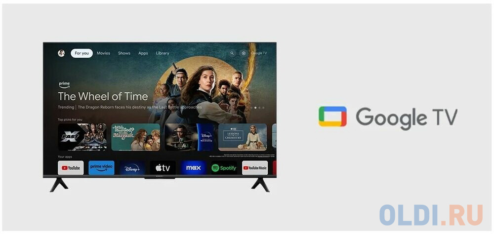 65" Xiaomi TV A65 2025 RU (4K UHD 3840x2160, Smart TV) черный