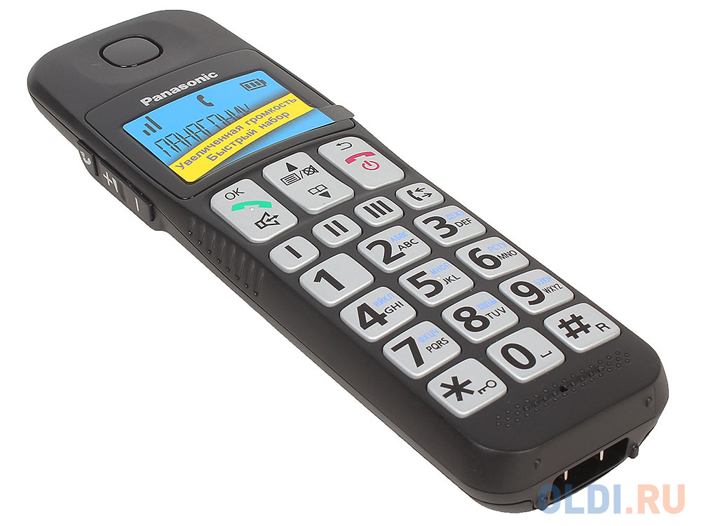 Телефон DECT Panasonic KX-TGE110RUB АОН, Caller ID 20, Эко-режим, Память 50, Black-List