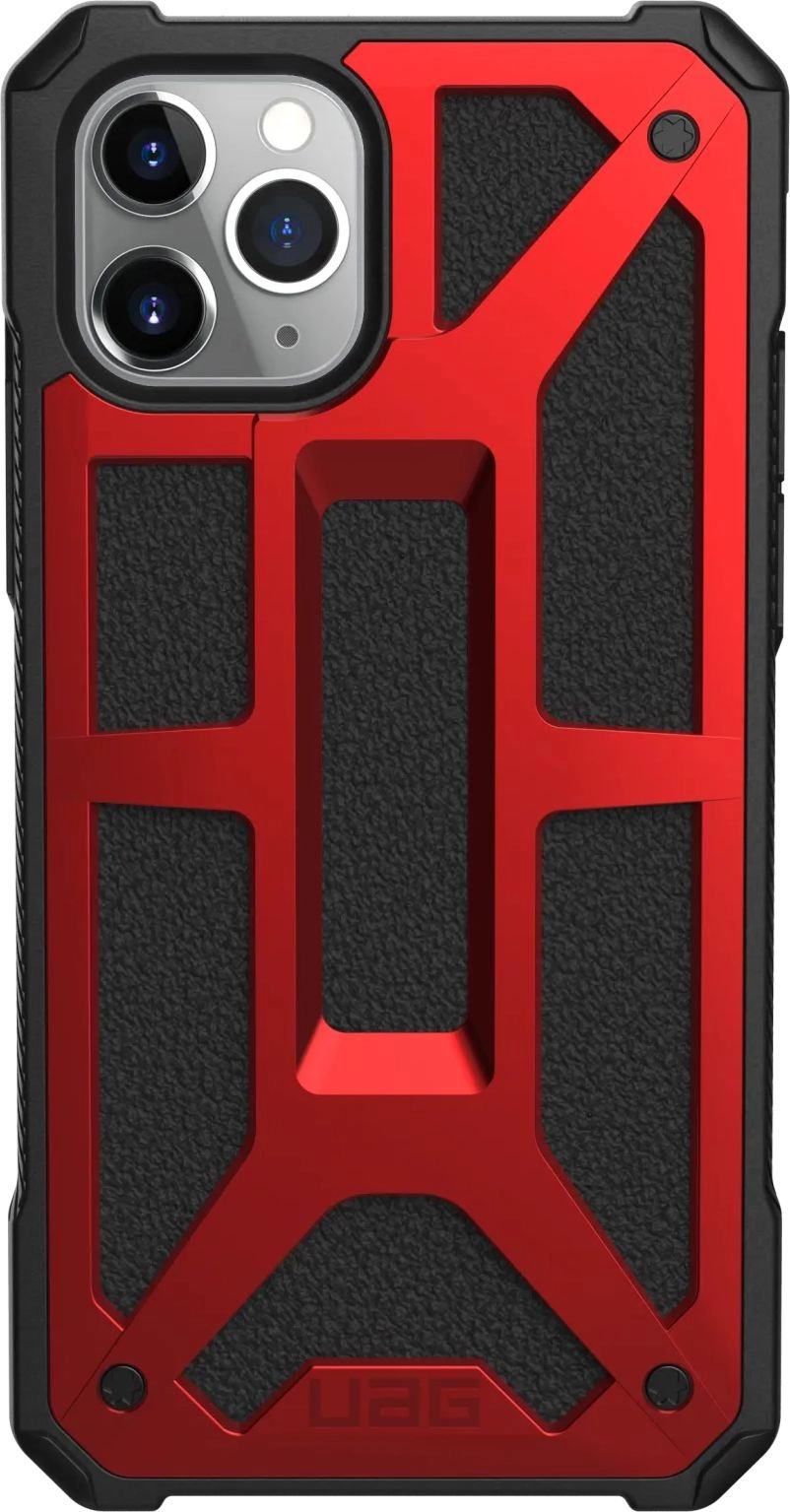 Чехол UAG Monarch для смартфона Apple iPhone 11 Pro, поликарбонат, красный/черный (111701119494)