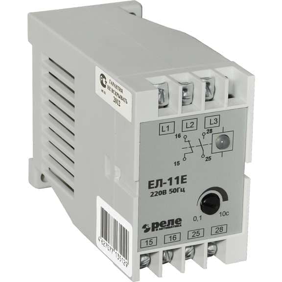 Реле контроля фаз Реле и Автоматика ЕЛ-11Е, белый (A8222-77135136)