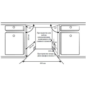 Встраиваемая посудомоечная машина Weissgauff BDW 6190 Touch DC Inverter Timer Floor