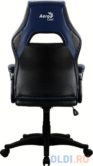 Кресло игровое Aerocool AС40C AIR черный/синий сиденье черный/синий полиуретан крестов.