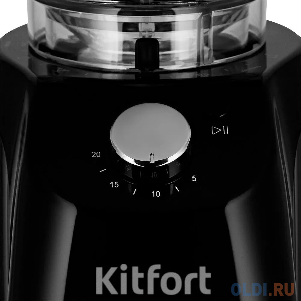 Кофемолка Kitfort КТ-791 160Вт сист.помол.:жернова вместим.:130гр черный