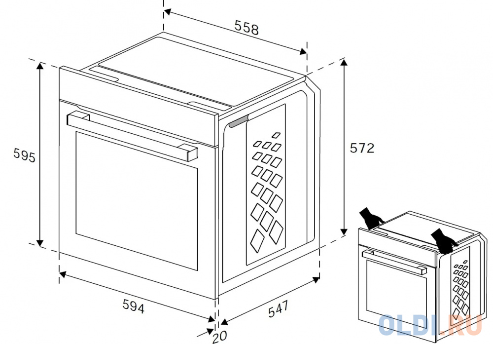 Духовой шкаф Электрический Indesit IFE 3841 J IX нержавеющая сталь