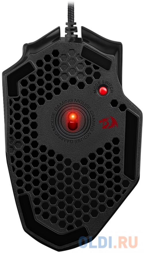 Игровая мышь REDRAGON BOMBER чёрная (USB, Pixart P3327, Huano, 6 кн., 12400 Dpi, RGB подсветка)