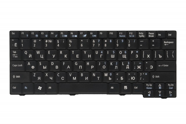 Клавиатура Pitatel для Acer Aspire One A110/A150/ZG5/D150/D250 RU, черная (KB-111R)