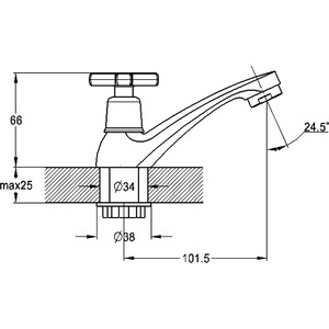 Кран для раковины Solone JIK (JIK15-A102-A)