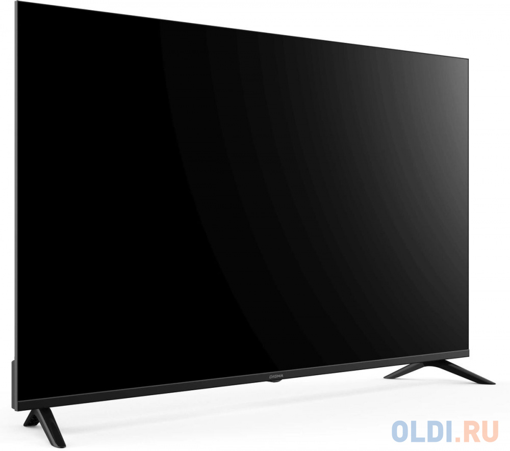 Телевизор LED Digma 55" DM-LED55UBB40 Салют ТВ Frameless Metal черный 4K Ultra HD 60Hz DVB-T DVB-T2 DVB-C DVB-S DVB-S2 USB WiFi Smart TV