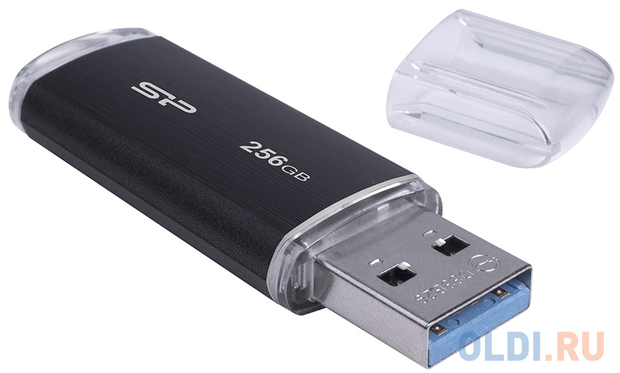 Флеш накопитель 256Gb Silicon Power Blaze B02, USB 3.2, Черный в Москвe