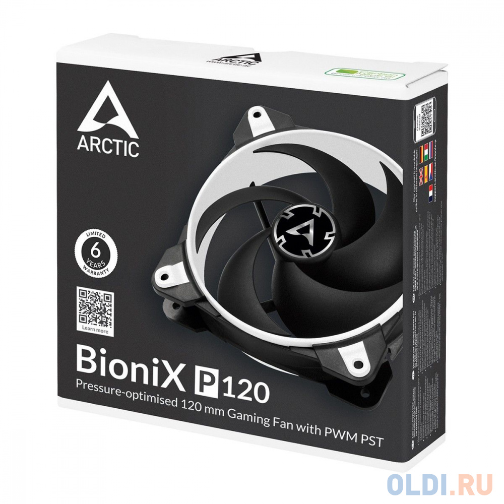 ARCTIC BioniX P120 (White) PWM 200 - 2100 RPM - retail  (ACFAN00116A)