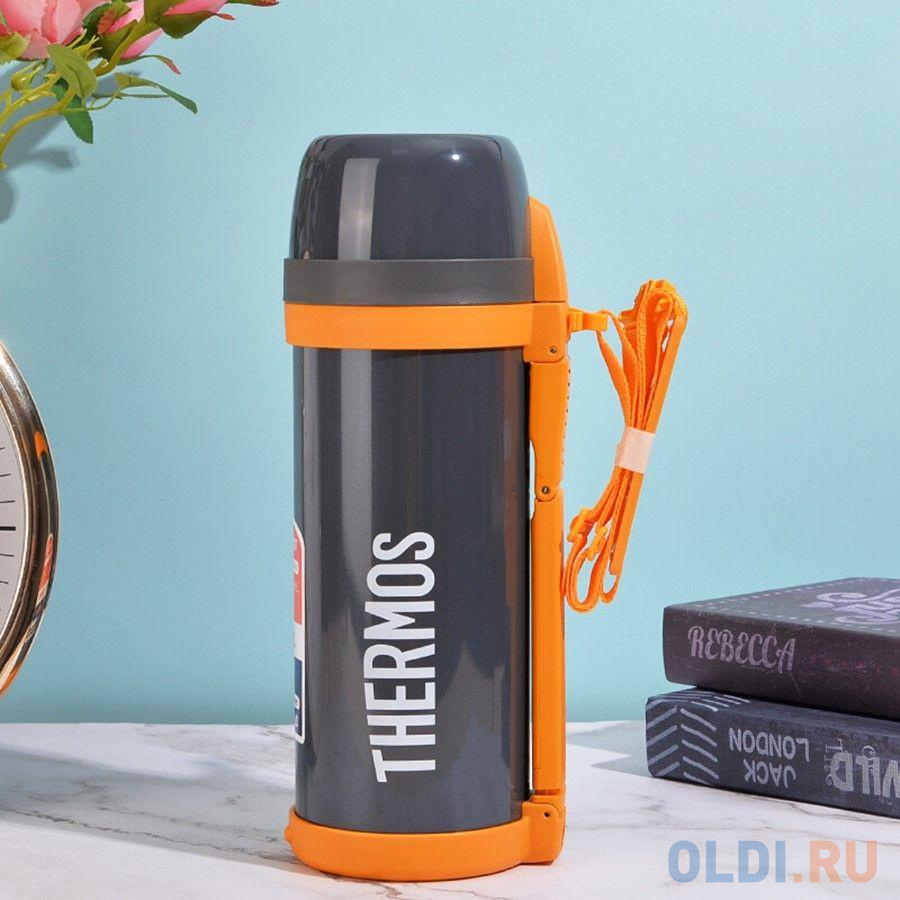 Термос Thermos FDH Stainless Steel Vacuum Flask 2л. серый/оранжевый (387769)