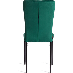 Стул TetChair VERTER (mod. BC577-DC), металл, флок, 41 х 52 х 95 см, Green (зеленый) HLR56 / черный (21250)