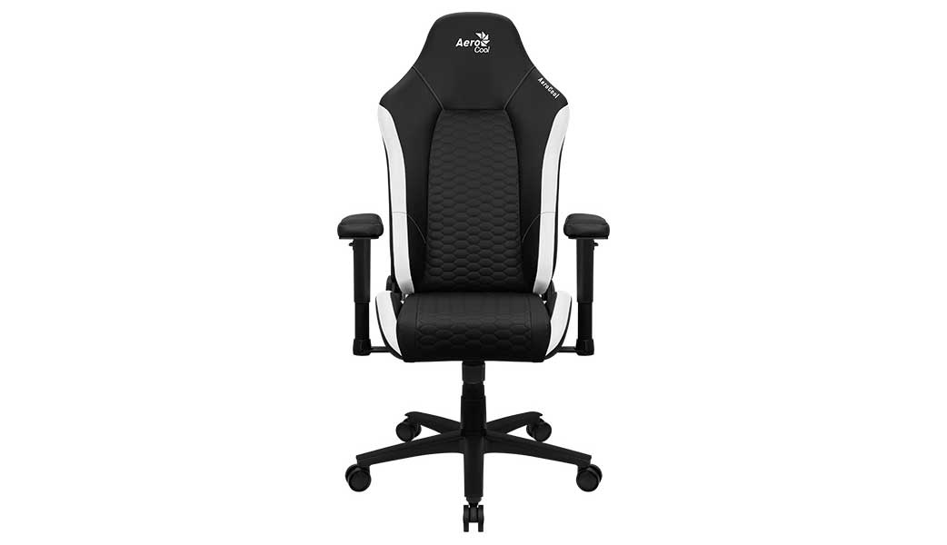 Кресло игровое Aerocool Crown Leatherette Black White [4711099471201]