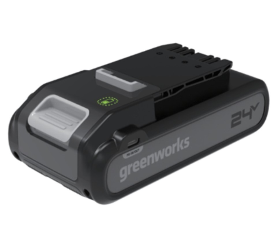 Аккумулятор GreenWorks G24B4+ (24V 4Ач с двумя USB-C разъемами) 2940407