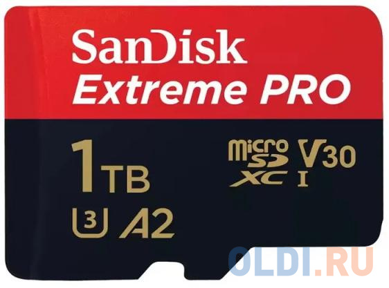 Карта памяти SanDisk Extreme Pro microSD UHS I Card 1TB for 4K Video on Smartphones, Action Cams & Drones 200MB/s Read, 140MB/s Write, Lifetime Wa