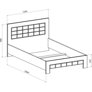 Кровать Compass Изабель ИЗ-710К (с ламелью и опорами) белое дерево 200x120 в Москвe