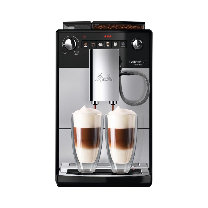 Кофемашина Melitta F 300 Latticia OT silver черный/серебристый