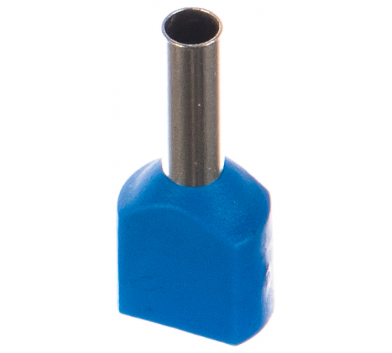 Наконечник НШВИ2 штыревой втулочный изолированный, 2.5 мм², медь, луженый, под опрессовку, синий, КВТ 2.5-10 (79468)