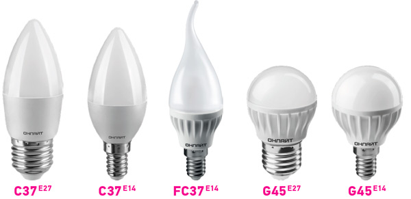 Лампа светодиодная E14 свеча/C37, 10Вт, 6500K / холодный свет, ОНЛАЙТ (61 958 OLL-C37-10-230-6.5K-E14-FR)
