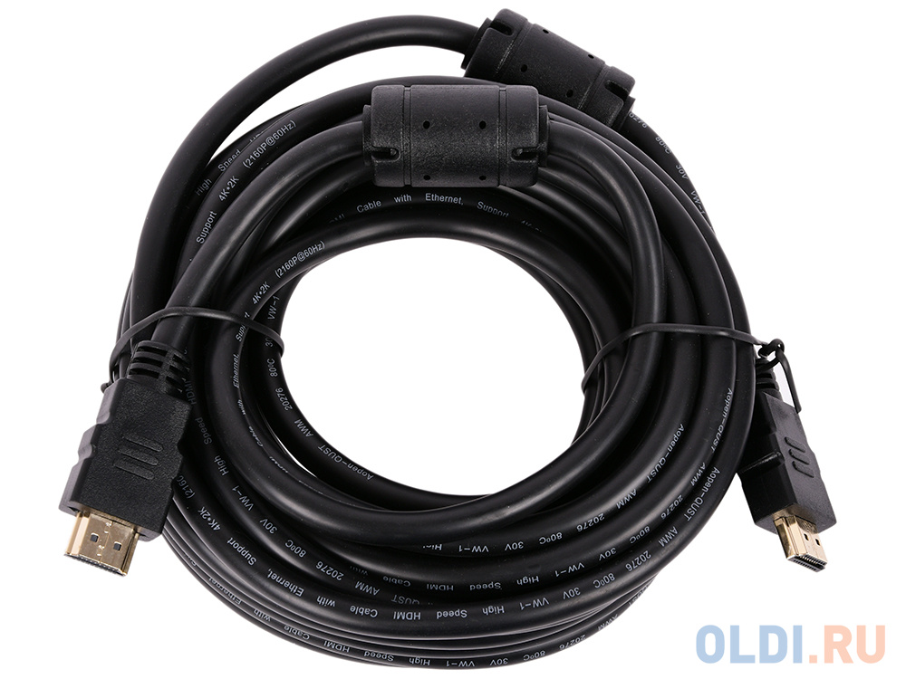 Кабель HDMI 19M/M ver 2.0, 7.5М, 2 фильтра  Aopen <ACG711D-7.5M