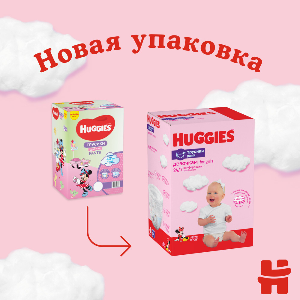 Подгузники-трусики Huggies